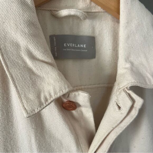 EVERLANE 🤍 Short Sleeve Coveralls (Off-white) Size 0 - Picture 6 of 6